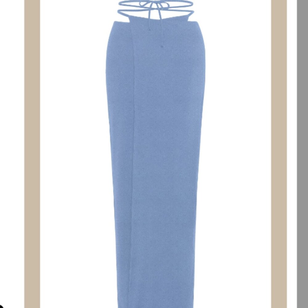 NWT JADE SWIM Avi Skirt in Peri Color Matt Size L